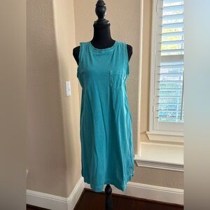 Old Navy Teal Sleeveless Knit Dress
